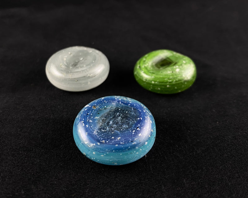 worry stones with cremation ash